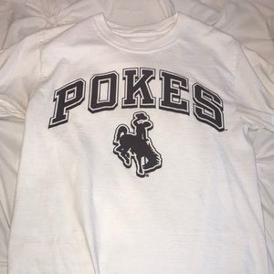 White pokes t-shirt